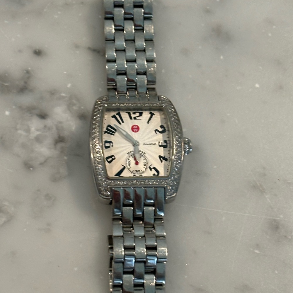 MICHELE Urban Diamond bracelet watch.